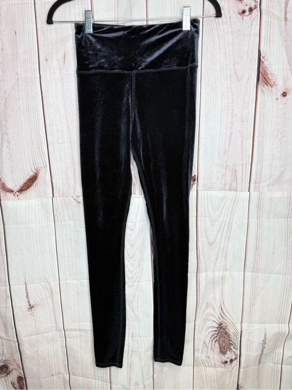 Alo Yoga High Waist Posh Velvet Legging Black Small